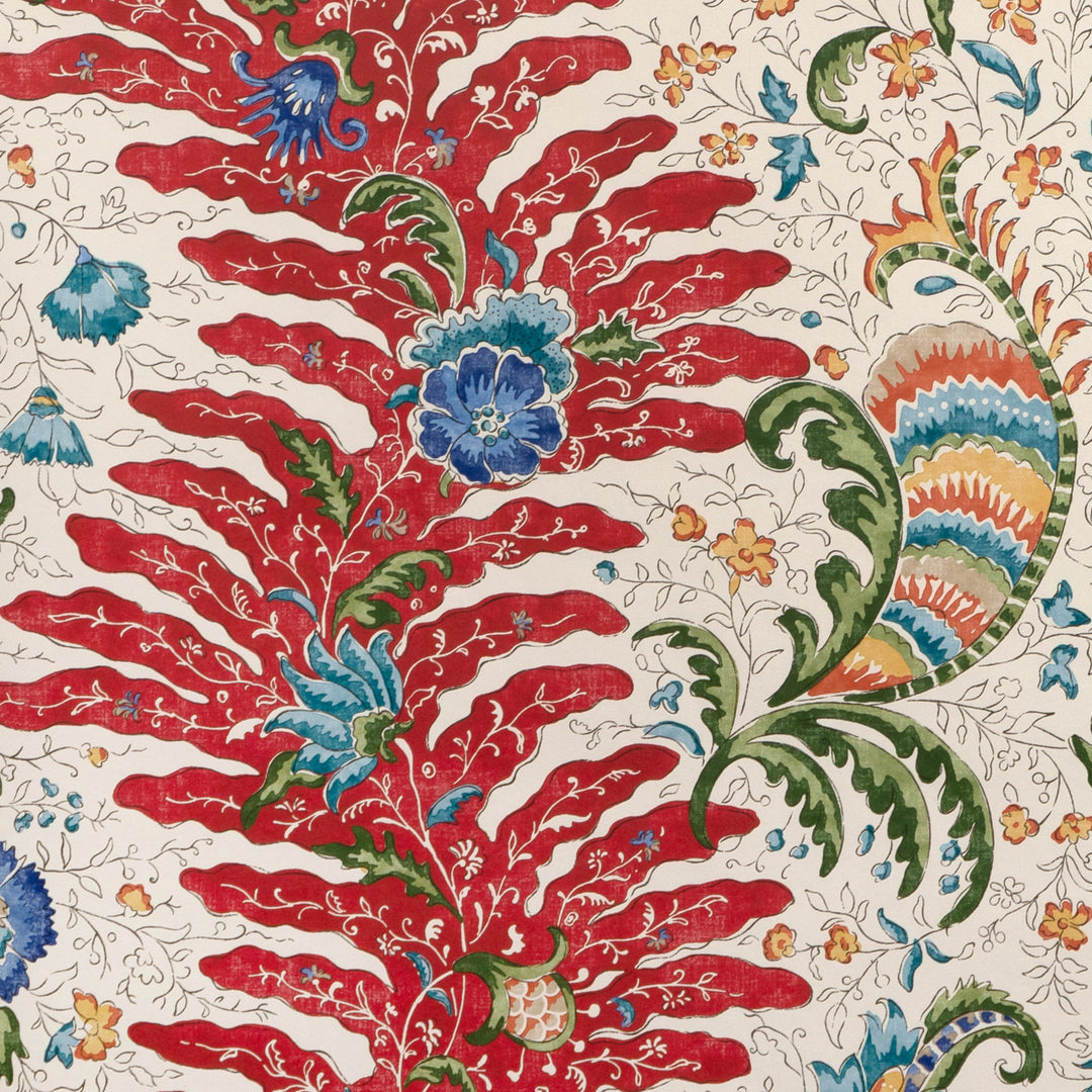 Riviere - Red P8024104.913.0 by Brunschwig & Fils Designer Wallcovering