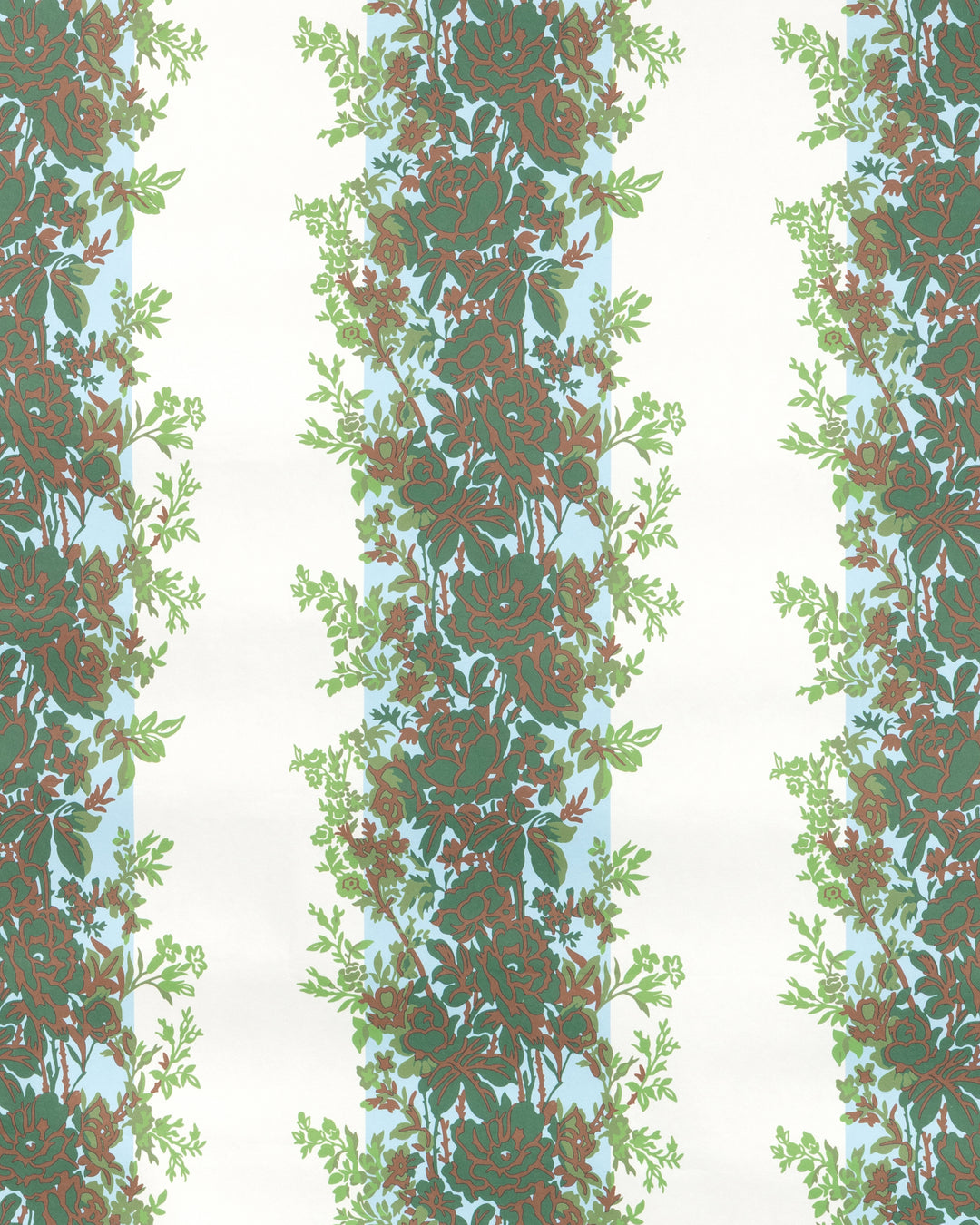 Rayure Fleurie Wc - Leaf P8025101.315.0 by Brunschwig & Fils Designer Wallcovering