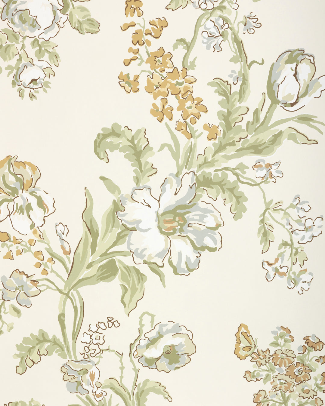 Maintenon - Spice P8025106.1611.0 by Brunschwig & Fils Designer Wallcovering