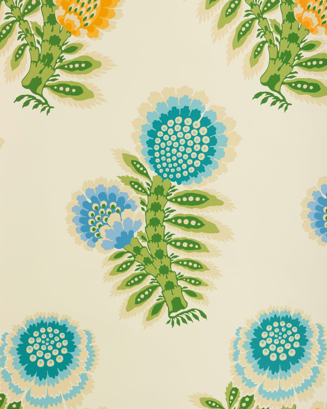 Kumaly - Marine P8025111.353.0 by Brunschwig & Fils Designer Wallcovering