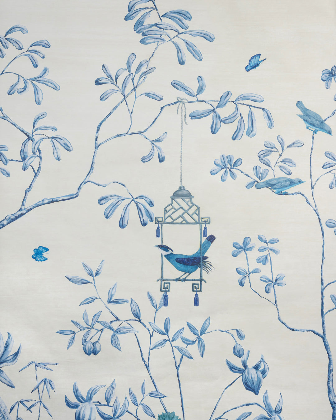 Jardin Yili Mural - Delft LOANER PNL.P8026104-51.0 by Brunschwig & Fils Designer Wallcovering