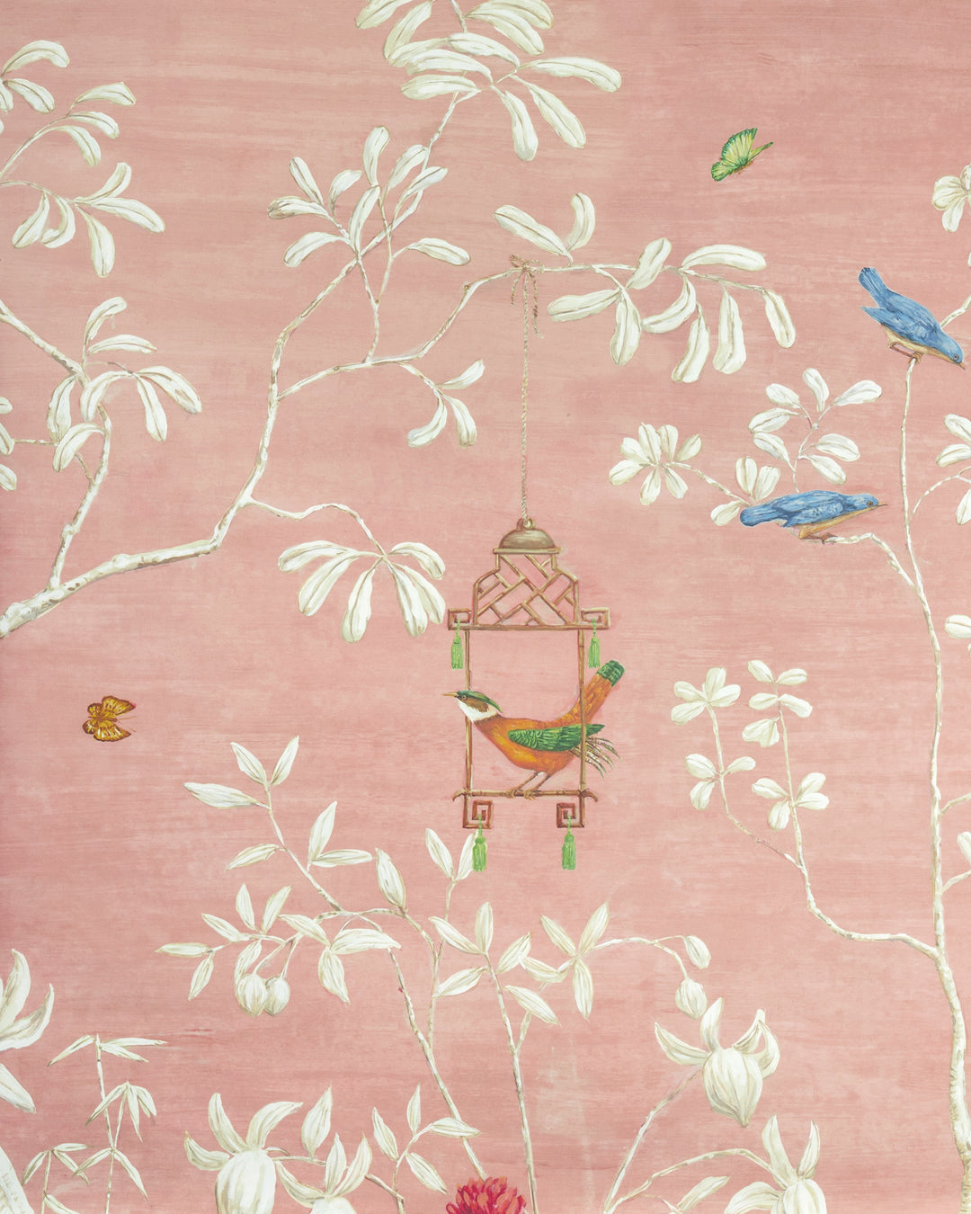 Jardin Yili Mural - Blush LOANER PNL.P8026104-7.0 by Brunschwig & Fils Designer Wallcovering