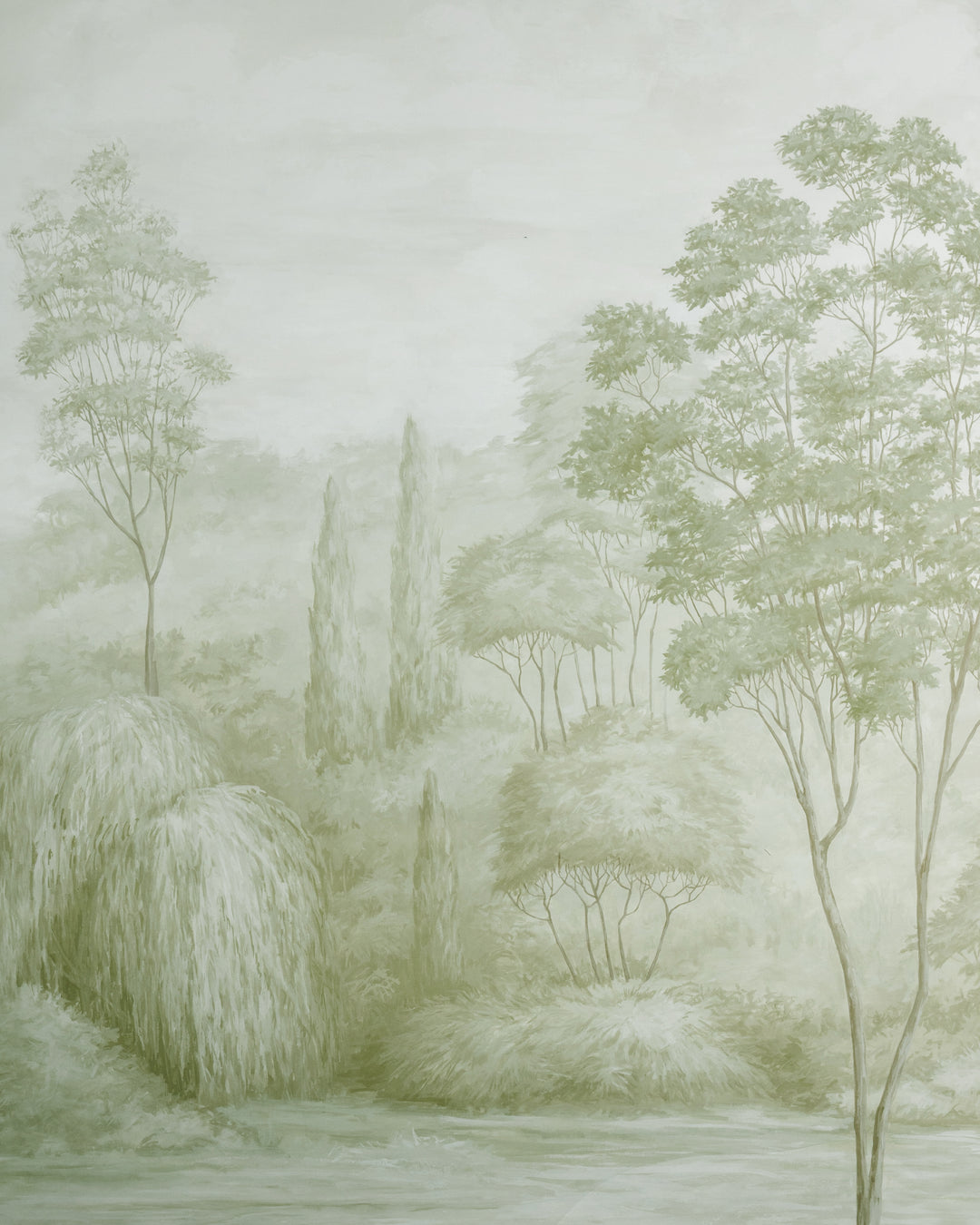 Arbres Mural - Leaf P8026105.311.0 by Brunschwig & Fils Designer Wallcovering