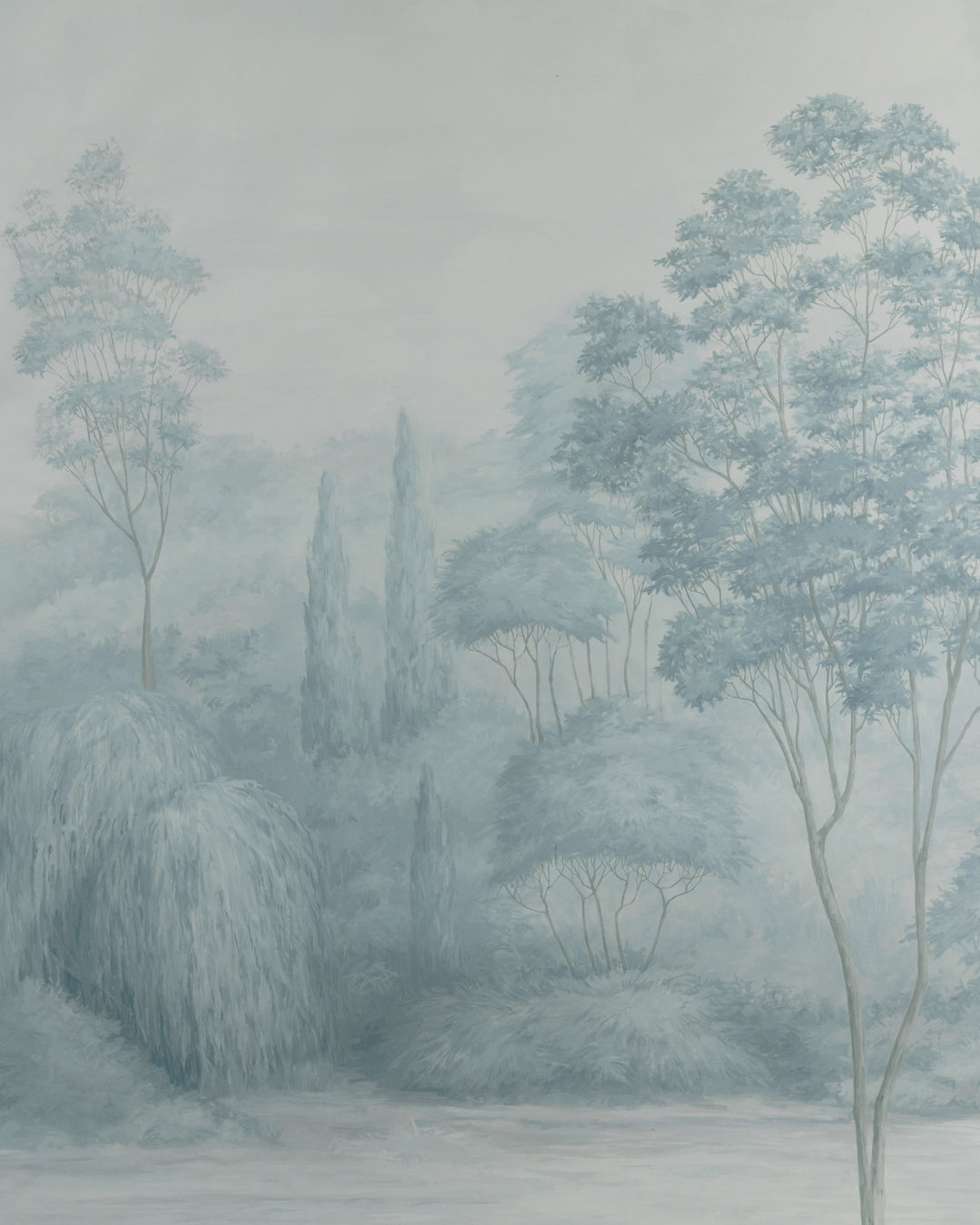Arbres Mural - Blue P8026105.511.0 by Brunschwig & Fils Designer Wallcovering
