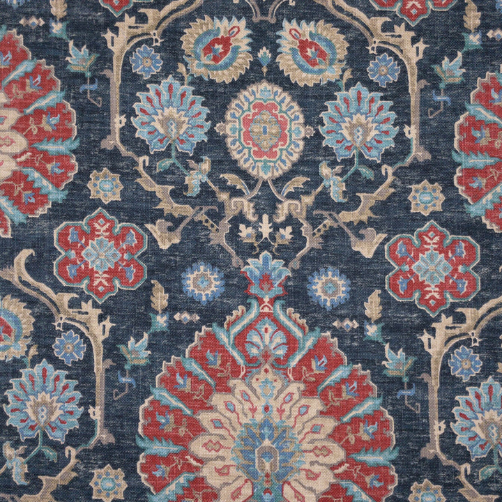 Pamp 3 Colonial by Stout Fabric Stout Fabric Pamp 3 ColonialFabric COMFORTABLE LIVING HAZE/NAVY 75%COT 25%LIN PAKISTAN </p><p>Repeat: H: 27.125, V: 25.250 55 in - Fabric Carolina -