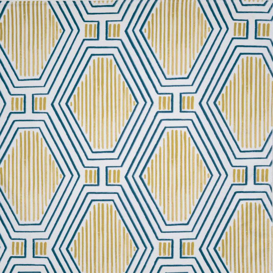 Podium # 307 Yellowfin by Maxwell Designer Fabric Color Theory-Vol.Viii Rosemary 100% COTTON INDIA V-8.8" H-9" 54" - Swanky Fabrics -