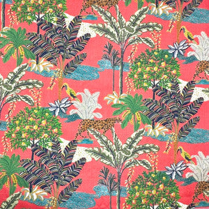 Paradise Red/Green by Europatex Designer Fabric