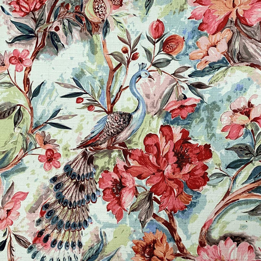 Pavo Jewel by Magnolia Designer Fabric - 100% Cotton India 10000 Horizontal: 27 and Vertical: 26.5 54" - Swanky Fabrics -