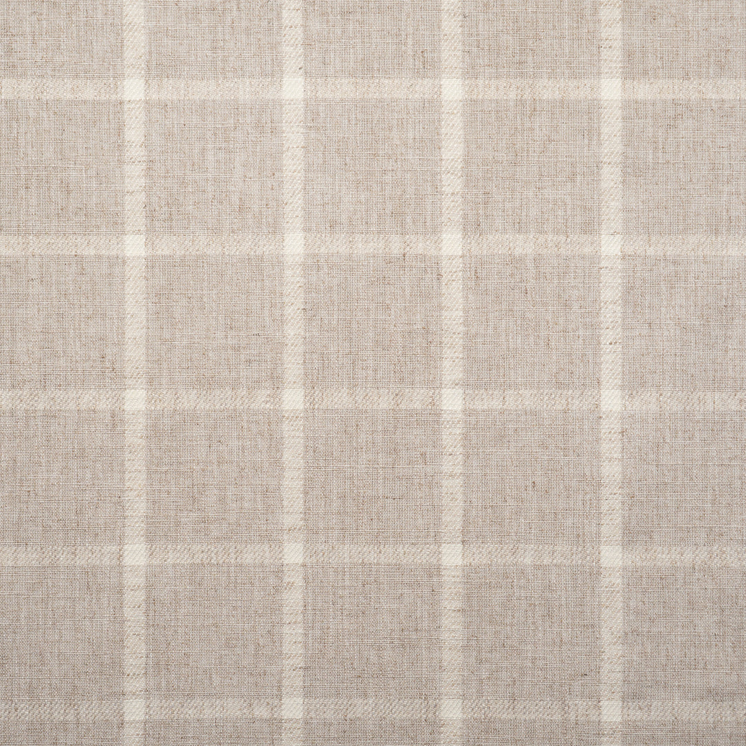 Pinecrest # 701 Pearl by Maxwell Designer Fabric Stripes & Checks Iv 68% POLYESTER 18% LINEN 14% RAYON INDIA V-3.5" H-3.4 54" - Swanky Fabrics -