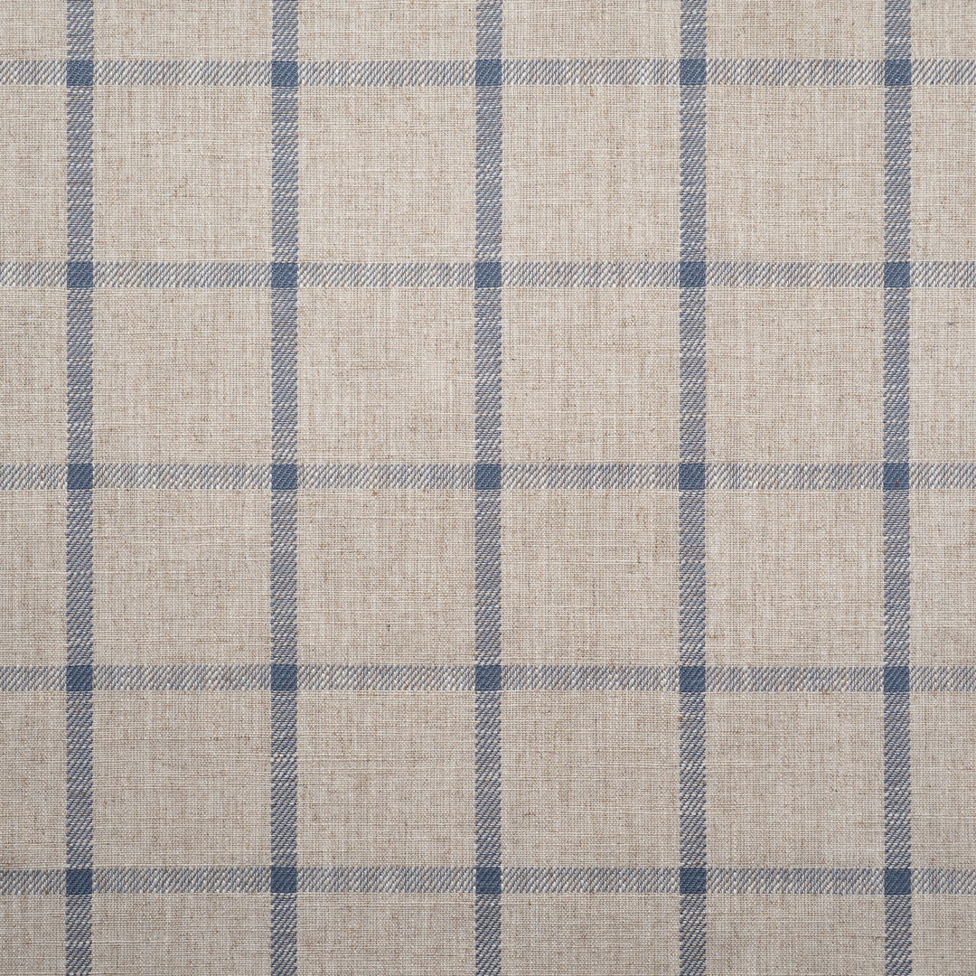 Pinecrest # 748 Lake by Maxwell Designer Fabric Stripes & Checks Iv 68% POLYESTER 18% LINEN 14% RAYON INDIA V-3.5" H-3.4 54" - Swanky Fabrics -