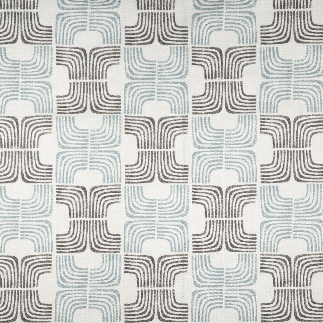 Pitney # 619 Seaspray by Maxwell Designer Fabric Color Theory-Vol. X Juniper 100% COTTON SPAIN V- 6.8" H-3.4" 54" - Swanky Fabrics -