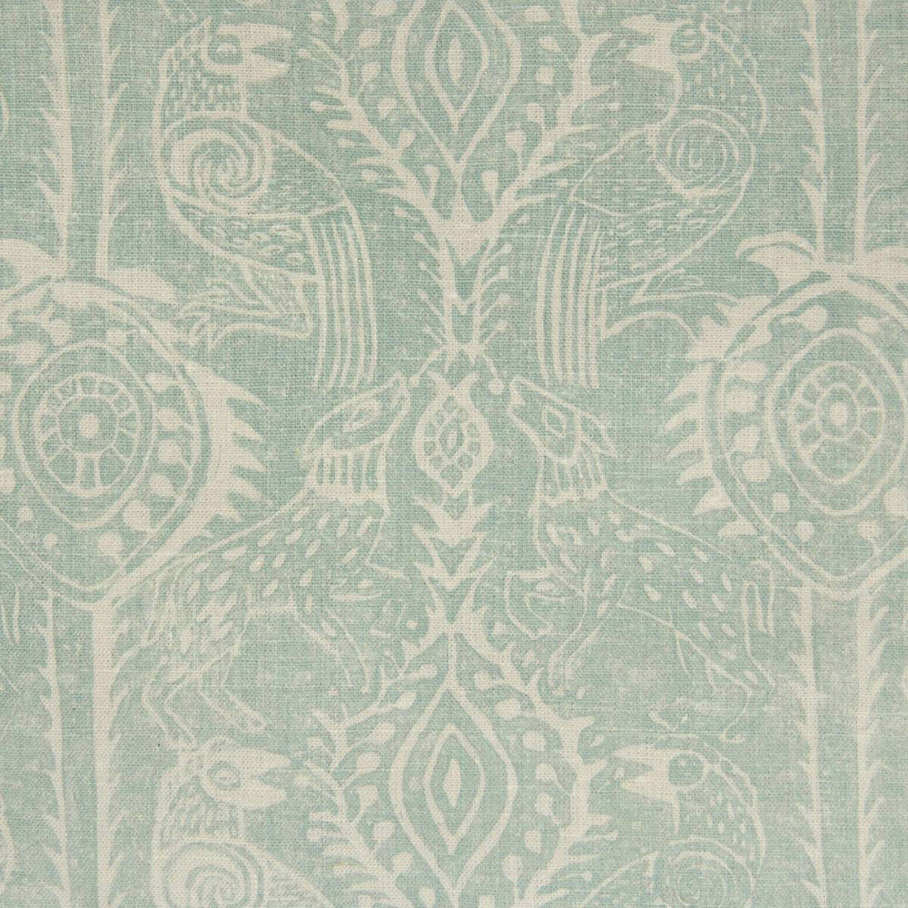 Beasties Aqua by Lee Jofa Designer Wallcovering BLITHFIELD PAPER - 100% United Kingdom - Horizontal: 10.5 and Vertical: 10.75 52.75 - Swanky Fabrics -