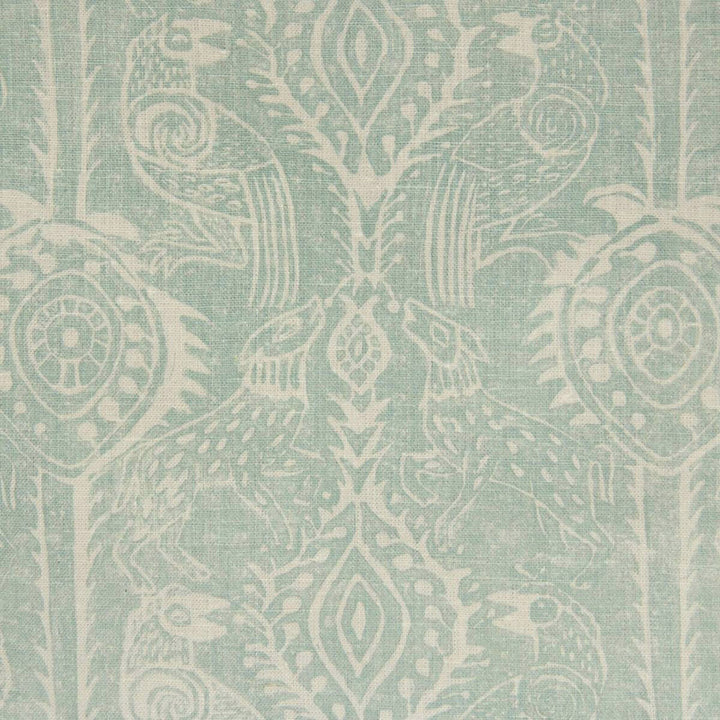 Beasties Aqua by Lee Jofa Designer Wallcovering BLITHFIELD PAPER - 100% United Kingdom - Horizontal: 10.5 and Vertical: 10.75 52.75 - Swanky Fabrics -