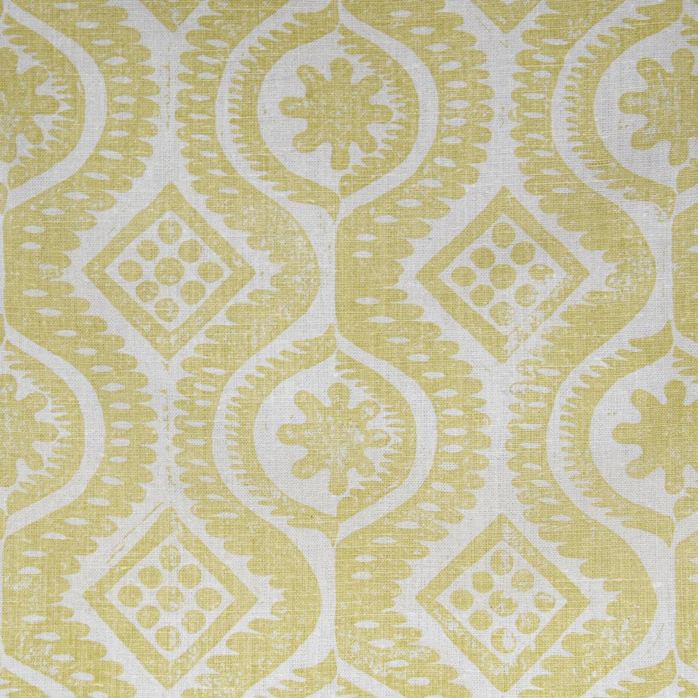Damask Yellow by Lee Jofa Designer Wallcovering BLITHFIELD PAPER - 100% United Kingdom - Horizontal: 22.75 and Vertical: 22.75 54 - Swanky Fabrics -