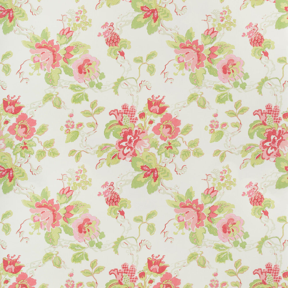Parnham Pink/Lime by Lee Jofa Designer Wallcovering BLITHFIELD CELLULOSE - 100% United Kingdom - Horizontal: 25 and Vertical: 28 51.5 - Swanky Fabrics -