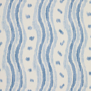 Ikat Stripe Wp Azure PBFC-3531.155.0 By Lee Jofa Designer Wallcovering