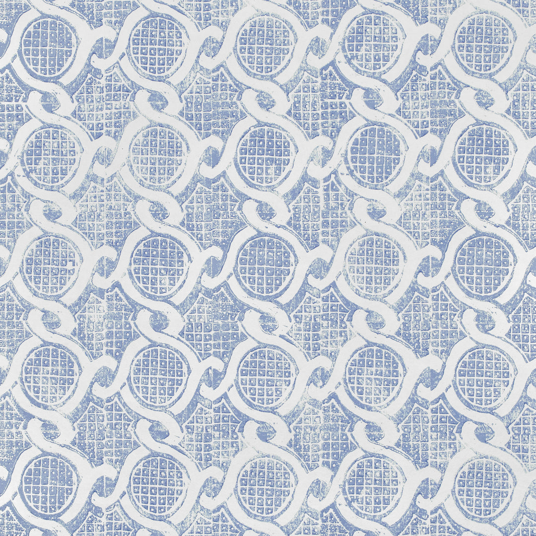 Chain Wallpaper - Blue PBFC-3533.15.0 by Lee Jofa Designer Wallcovering