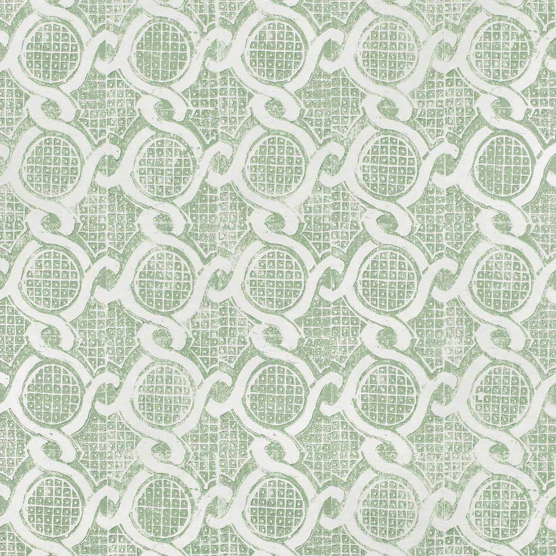 Chain Wallpaper - Green PBFC-3533.31.0 by Lee Jofa Designer Wallcovering