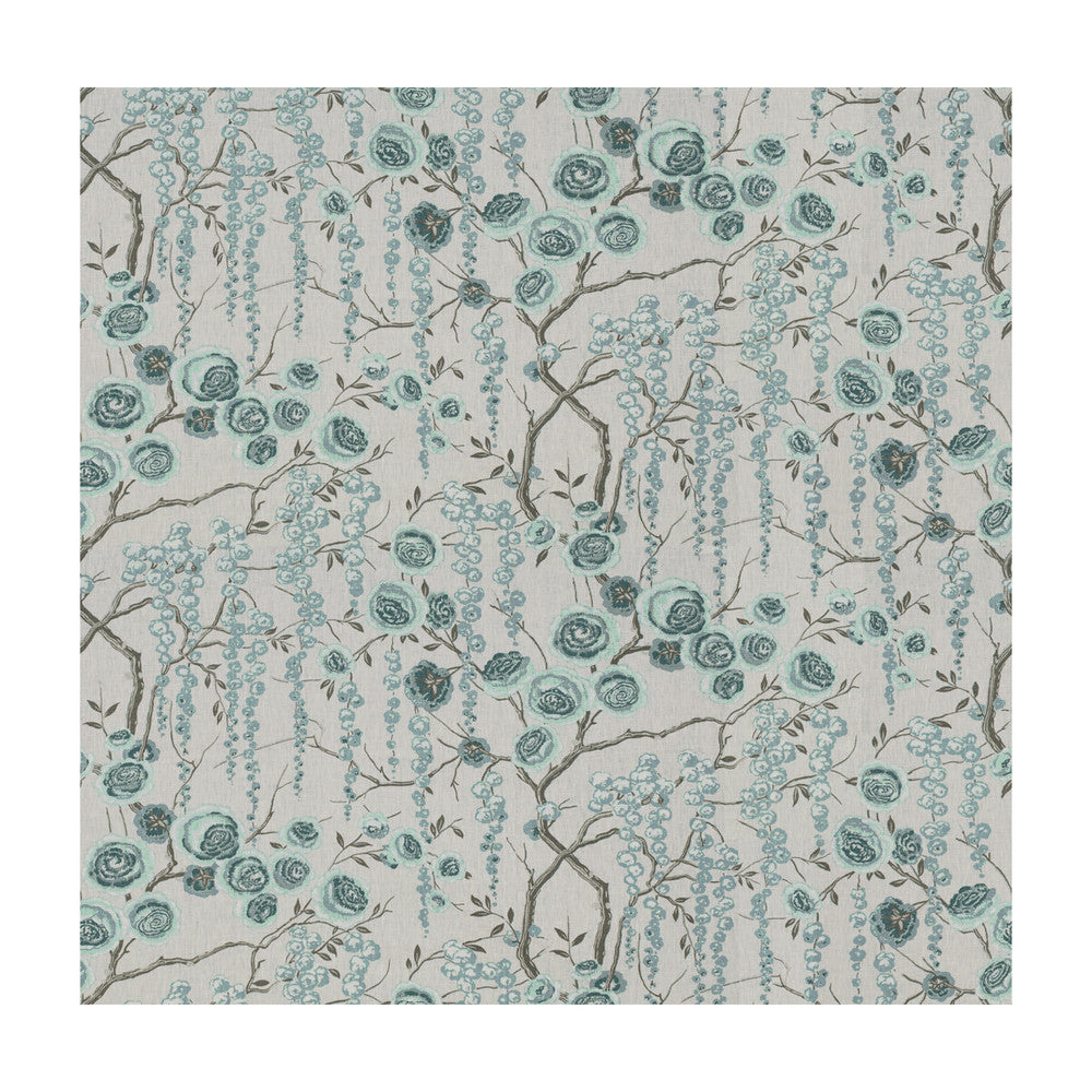 Peonytree Aquamarine by Kravet Basics Fabric Kravet Basics Fabric Peonytree AquamarineFabric SARAH RICHARDSON HARMONY LINEN - 100% China </p><p>Repeat: H: 54.5, V: 27 54.5 - Fabric Carolina -