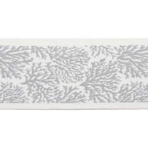 Pergola Coral Tape Gray by Europatex Designer Fabric