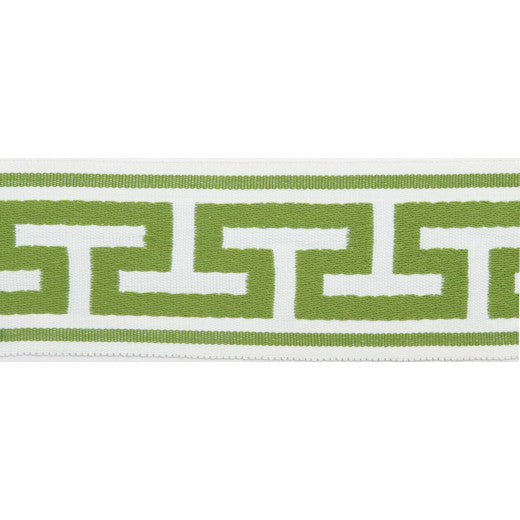 Pergola - Embroidered Tape - Lime by Europatex Designer Fabric Pergola 100% Solution Dyed Acrylic China See Sample Horizontal: N/A and Vertical: N/A 2.75 inches  - Swanky Fabrics -