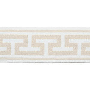 Pergola Embroidered Tape Nougat by Europatex Designer Fabric