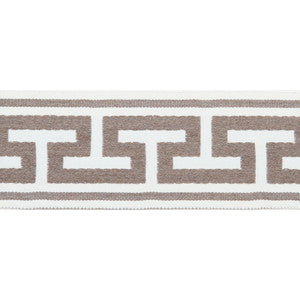 Pergola Embroidered Tape Sand by Europatex Designer Fabric
