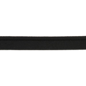 Pergola One Tone Cord Black by Europatex Designer Fabric