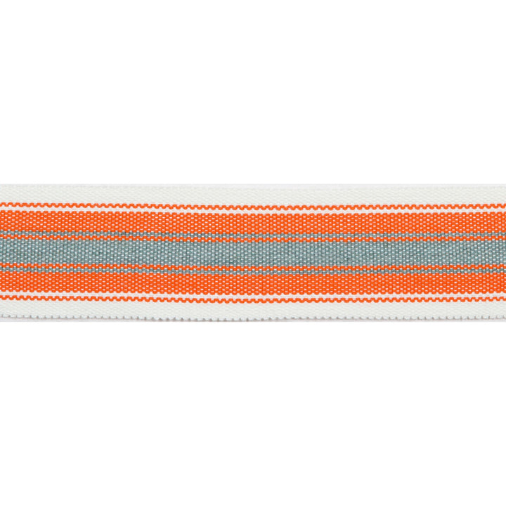 Pergola Striped Tape Coral by Europatex Designer Fabric Pergola 100% Solution Dyed Acrylic 1.50 inches - Swanky Fabrics -
