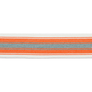 Pergola Striped Tape Coral by Europatex Designer Fabric