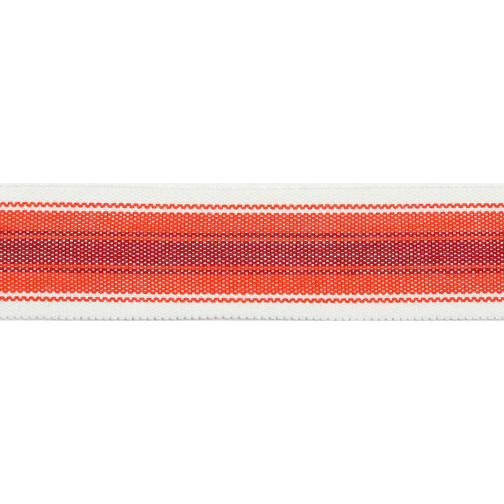 Pergola Striped Tape Cranberry by Europatex Designer Fabric Pergola 100% Solution Dyed Acrylic 1.50 inches - Swanky Fabrics -