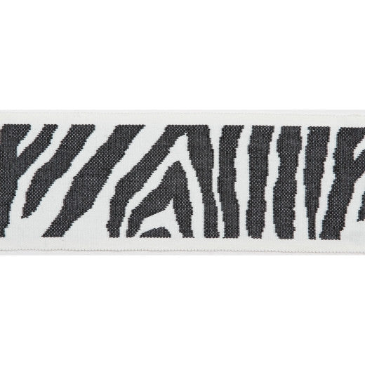 Pergola - Zebra Tape - Black by Europatex Designer Fabric Pergola 100% Solution Dyed Acrylic China See Sample Horizontal: N/A and Vertical: N/A 3.25 inches  - Swanky Fabrics -