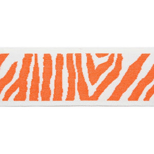 Pergola Zebra Tape Coral by Europatex Designer Fabric