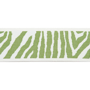 Pergola Zebra Tape Lime by Europatex Designer Fabric