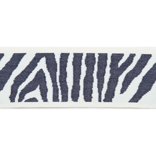 Pergola - Zebra Tape - Marine by Europatex Designer Fabric Pergola 100% Solution Dyed Acrylic China See Sample Horizontal: N/A and Vertical: N/A 3.25 inches  - Swanky Fabrics -