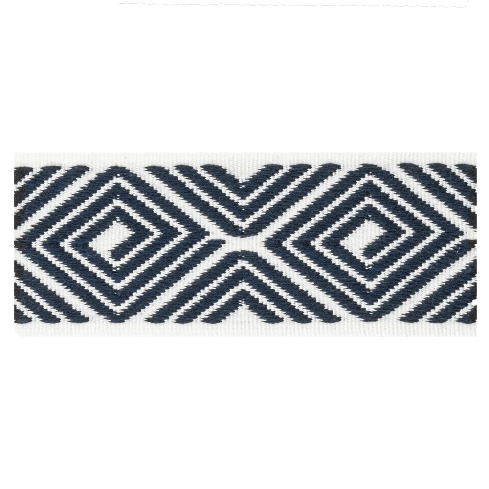 Petty 1 Indigo by Stout Trim Stout Trim Petty 1 IndigoTrim VISIONS OF COLOR TRIM 83%SVI 17%POL TURKEY </p><p>Repeat: H: 2.250, V: 0.000 1.62 in - Fabric Carolina -