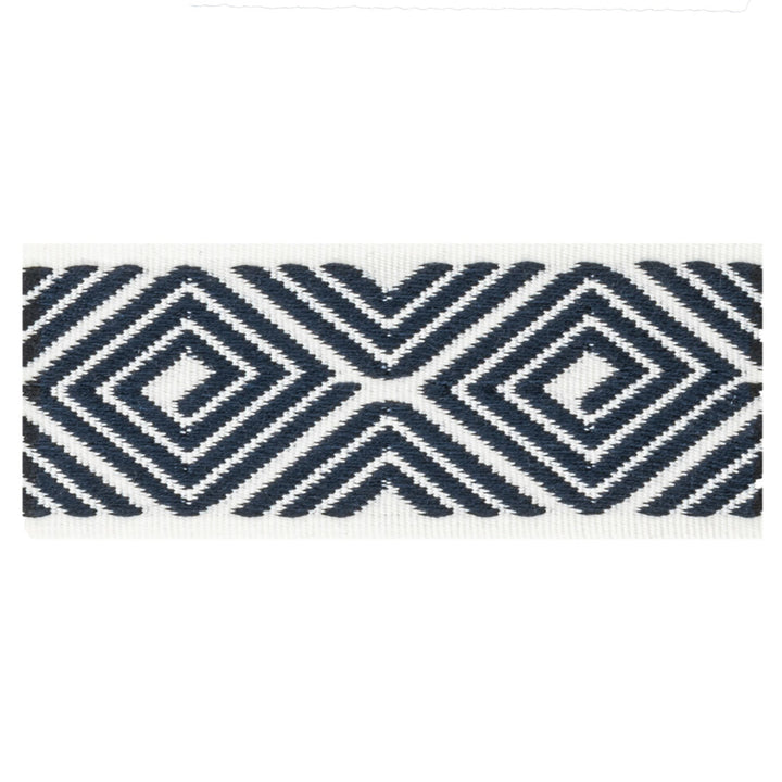 Petty 1 Indigo by Stout Trim Stout Trim Petty 1 IndigoTrim VISIONS OF COLOR TRIM 83%SVI 17%POL TURKEY </p><p>Repeat: H: 2.250, V: 0.000 1.62 in - Fabric Carolina -