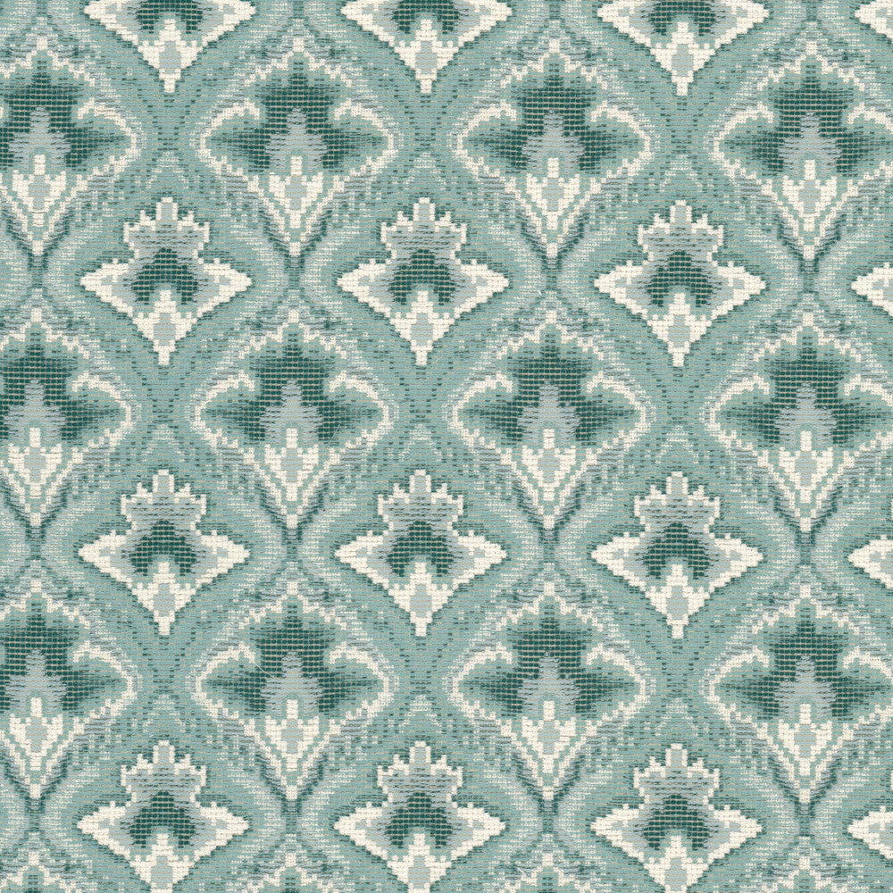 Petworth 1 Caribbean by Stout Fabric Stout Fabric Petworth 1 CaribbeanFabric GREAT IMPRESSIONS BLUE/SPA 77%SVI 13%POL 10%COT TURKEY </p><p>Repeat: H: 6.750, V: 6.750 54 in - Fabric Carolina -