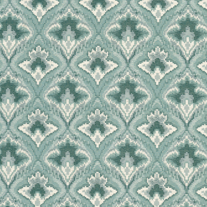 Petworth 1 Caribbean by Stout Fabric Stout Fabric Petworth 1 CaribbeanFabric GREAT IMPRESSIONS BLUE/SPA 77%SVI 13%POL 10%COT TURKEY </p><p>Repeat: H: 6.750, V: 6.750 54 in - Fabric Carolina -