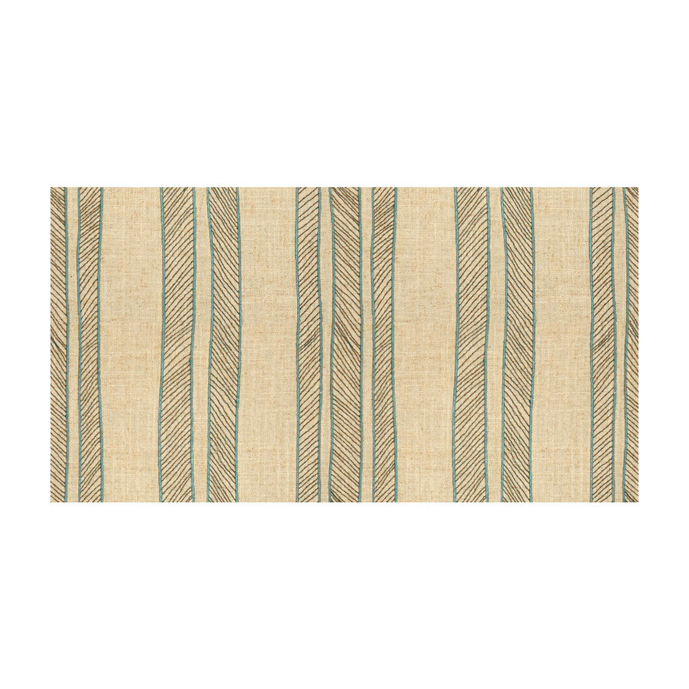 Cords Indigo by Baker Lifestyle Designer Fabric WATERSIDE VISCOSE - 75%;LINEN - 25% India - Horizontal: 9 and Vertical: 9.5 52 - Swanky Fabrics -