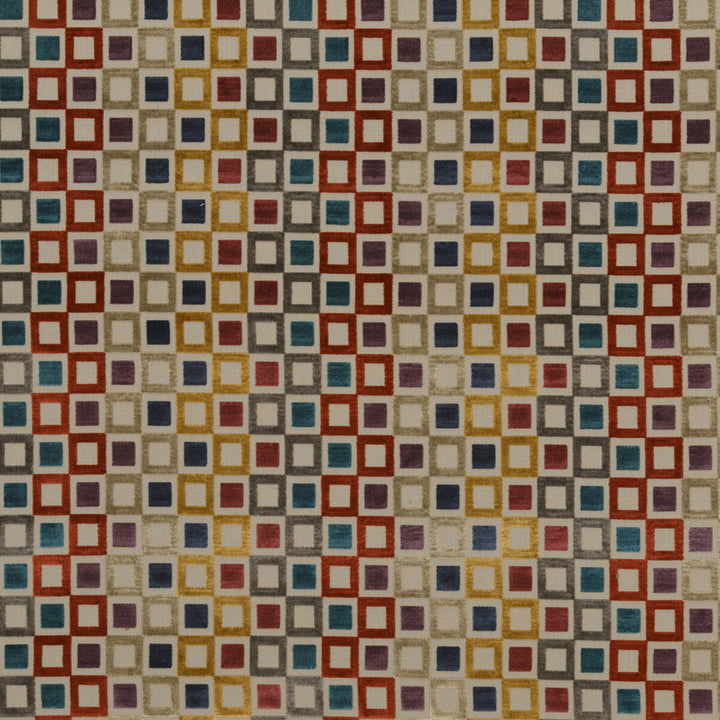 Square Dance Tutti Frutti by Baker Lifestyle Designer Fabric CARNIVAL VISCOSE - 75%;POLYESTER - 25% Belgium HEAVY Horizontal: 13.79 and Vertical: 3.94 53.978 - Swanky Fabrics -