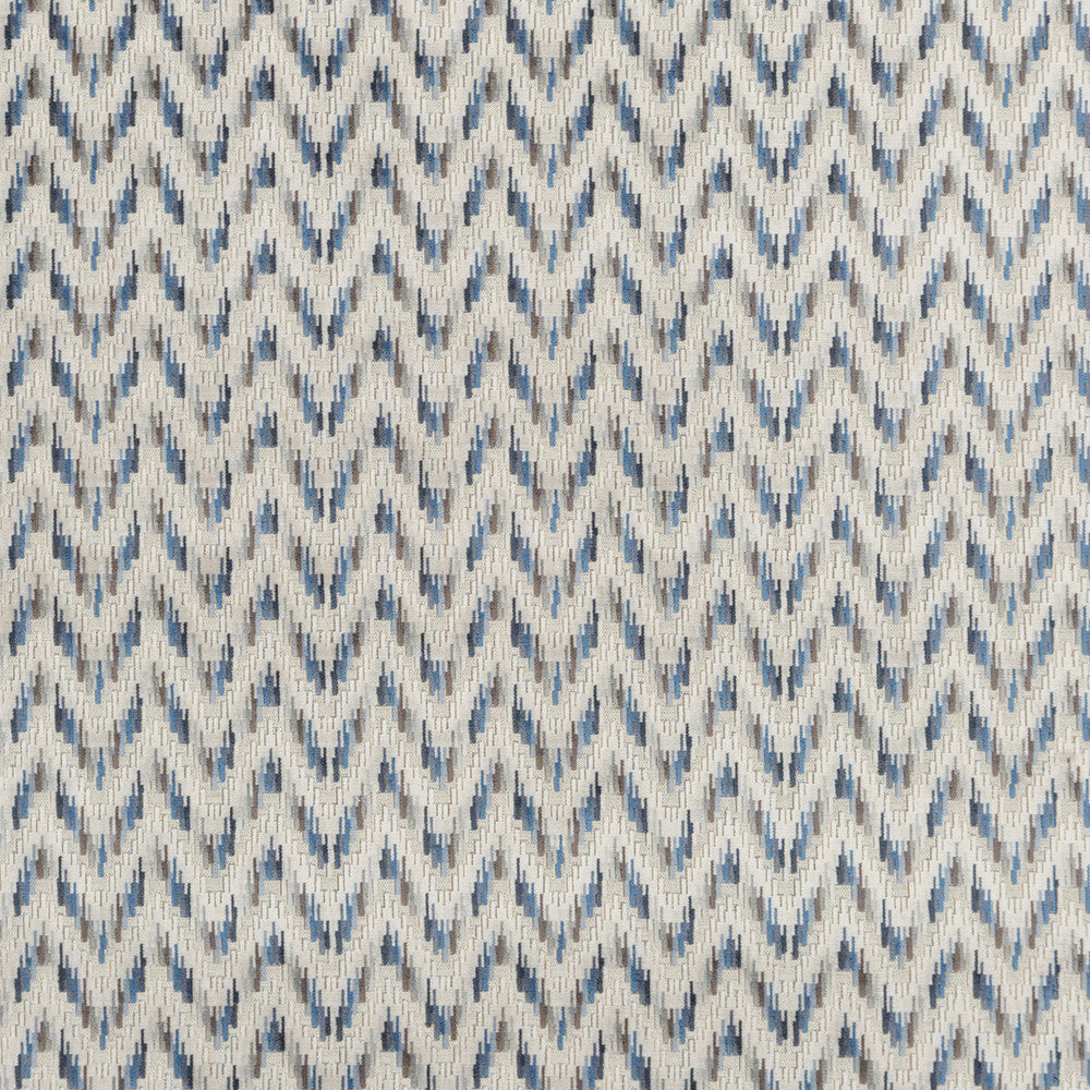 Carnival Chevron Indigo by Baker Lifestyle Fabric Baker Lifestyle Fabric Carnival Chevron IndigoFabric CARNIVAL VISCOSE - 52%;POLYESTER - 43%;COTTON - 5% Belgium </p><p>Repeat: H: 14.184, V: 2.758 55.948 - Fabric Carolina -