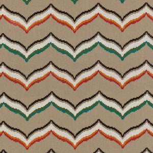Sombrero Emerald/Spice by Baker Lifestyle Designer Fabric