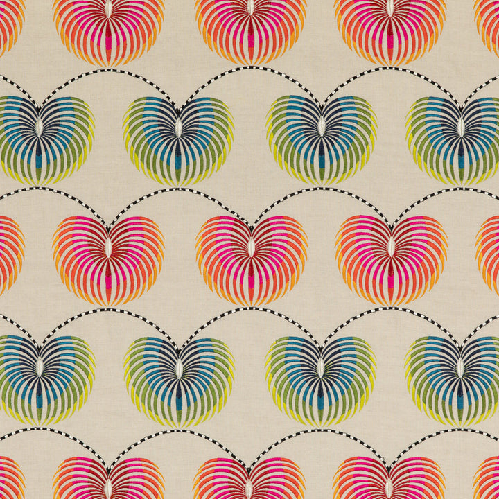 Lanterns Tutti Frutti by Baker Lifestyle Designer Fabric FIESTA LINEN - 40%;COTTON - 30%;VISCOSE - 25%;POLYESTER - 5% India - Horizontal: 8.274 and Vertical: 14.578 51.22 - Swanky Fabrics -
