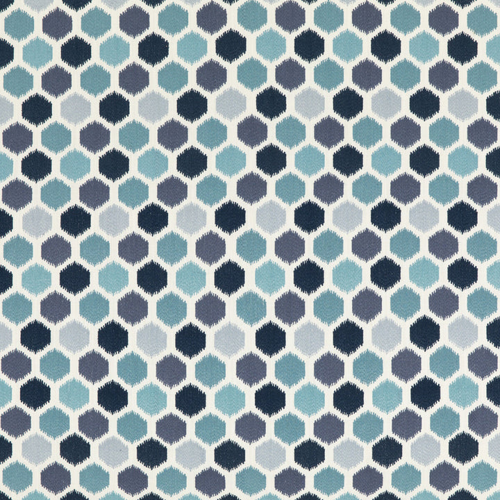 Pinata Indigo by Baker Lifestyle Designer Fabric FIESTA POLYESTER - 93%;LINEN - 7% India Horizontal: 5.122 and Vertical: 14.972 51.22 - Swanky Fabrics -