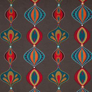 Viva Teal/Spice by Baker Lifestyle Designer Fabric