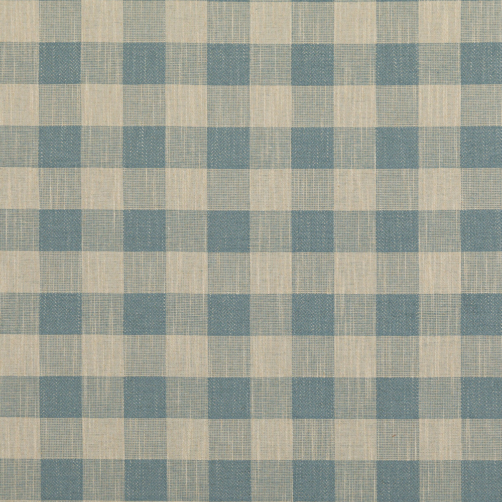 Block Check Soft Blue by Baker Lifestyle Designer Fabric BLOCK WEAVES VISCOSE - 52%;COTTON - 25%;LINEN - 13%;POLYESTER - 10% Belgium MEDIUM Horizontal: 4.5704 and Vertical: 4.728 55.16 - Swanky Fabrics -