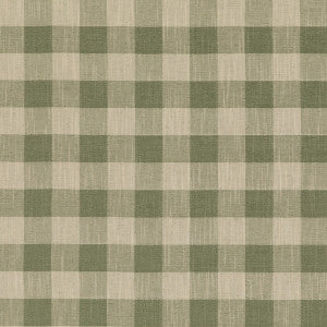 Block Check Green by Baker Lifestyle Designer Fabric