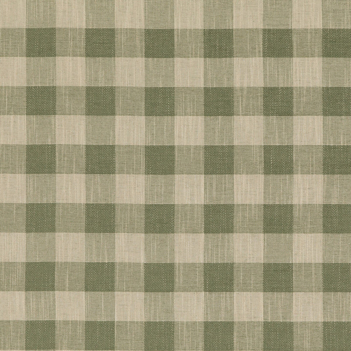 Block Check Green by Baker Lifestyle Designer Fabric BLOCK WEAVES VISCOSE - 52%;COTTON - 25%;LINEN - 13%;POLYESTER - 10% Belgium MEDIUM Horizontal: 4.5704 and Vertical: 4.728 55.16 - Swanky Fabrics -