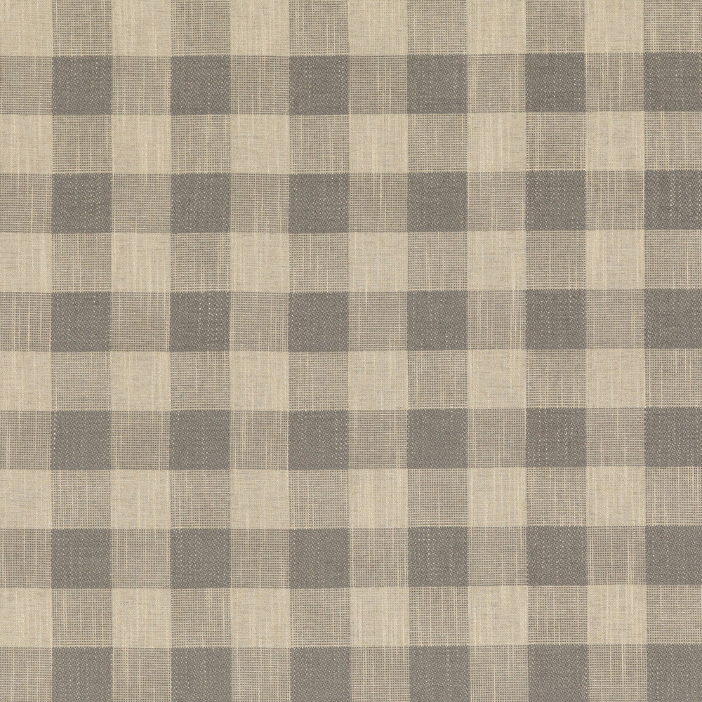 Block Check Pebble by Baker Lifestyle Designer Fabric BLOCK WEAVES VISCOSE - 52%;COTTON - 25%;LINEN - 13%;POLYESTER - 10% Belgium MEDIUM Horizontal: 4.5704 and Vertical: 4.728 55.16 - Swanky Fabrics -